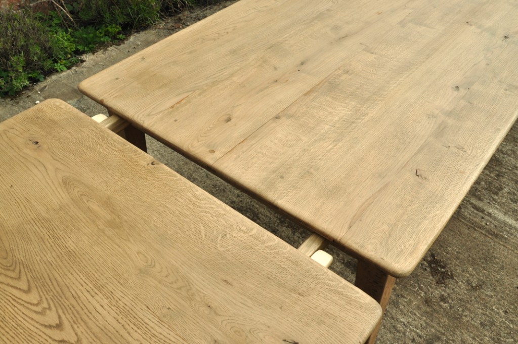 table de ferme chene