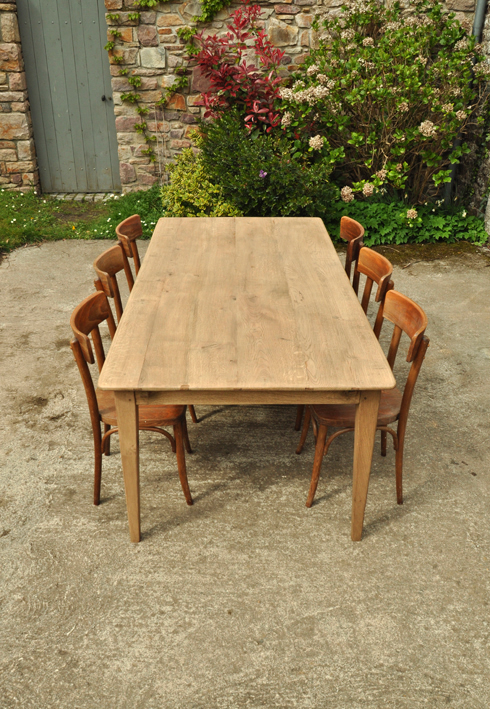 table de ferme chene