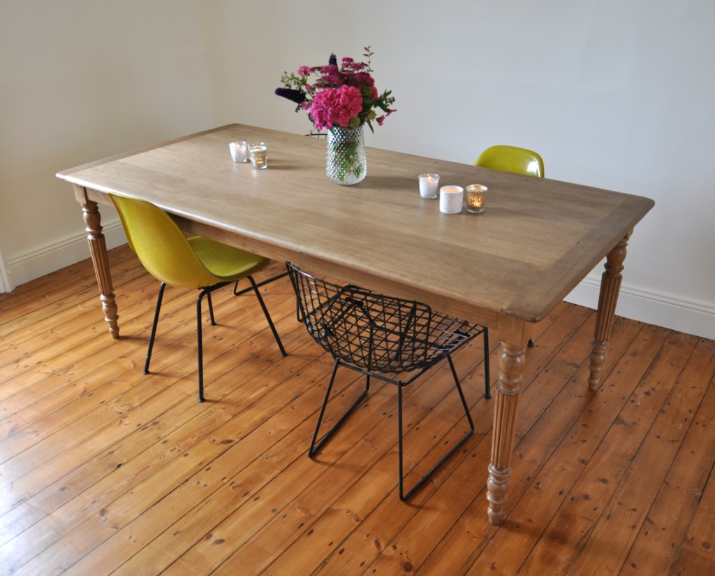 table de ferme en chene 