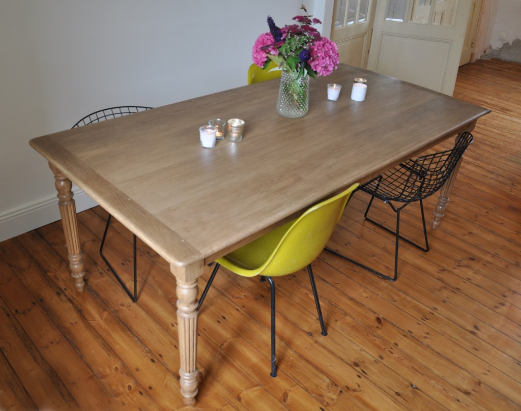 table de ferme en chene 