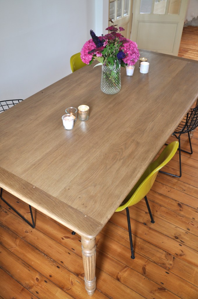 table de ferme en chene 