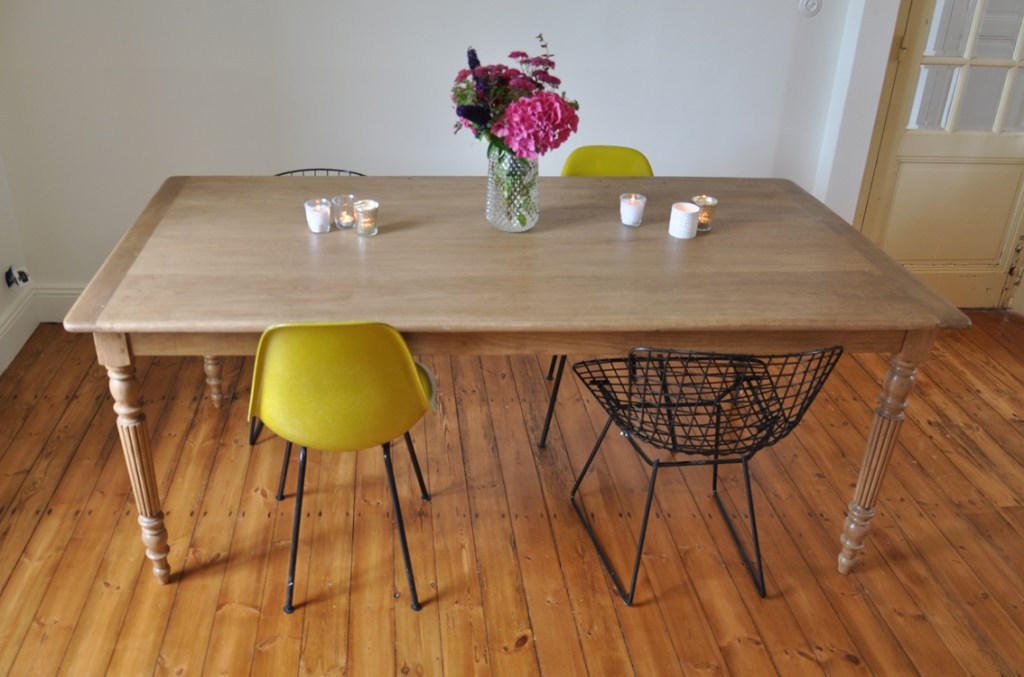 table de ferme en chene 