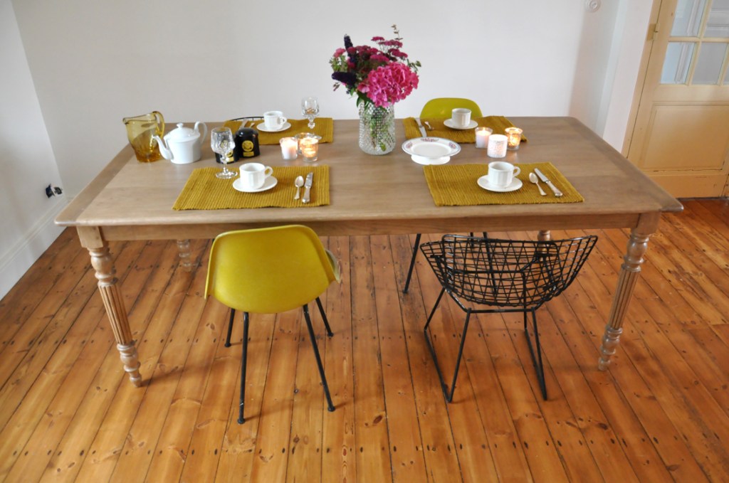 table de ferme en chene 