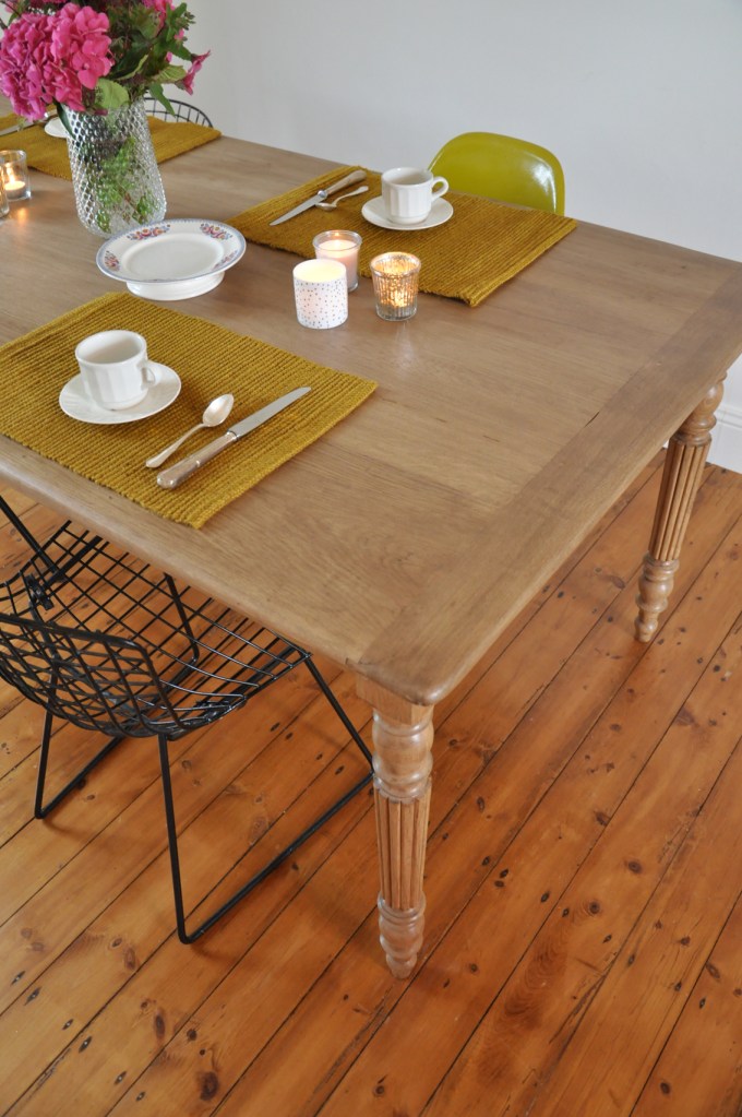 table de ferme en chene 