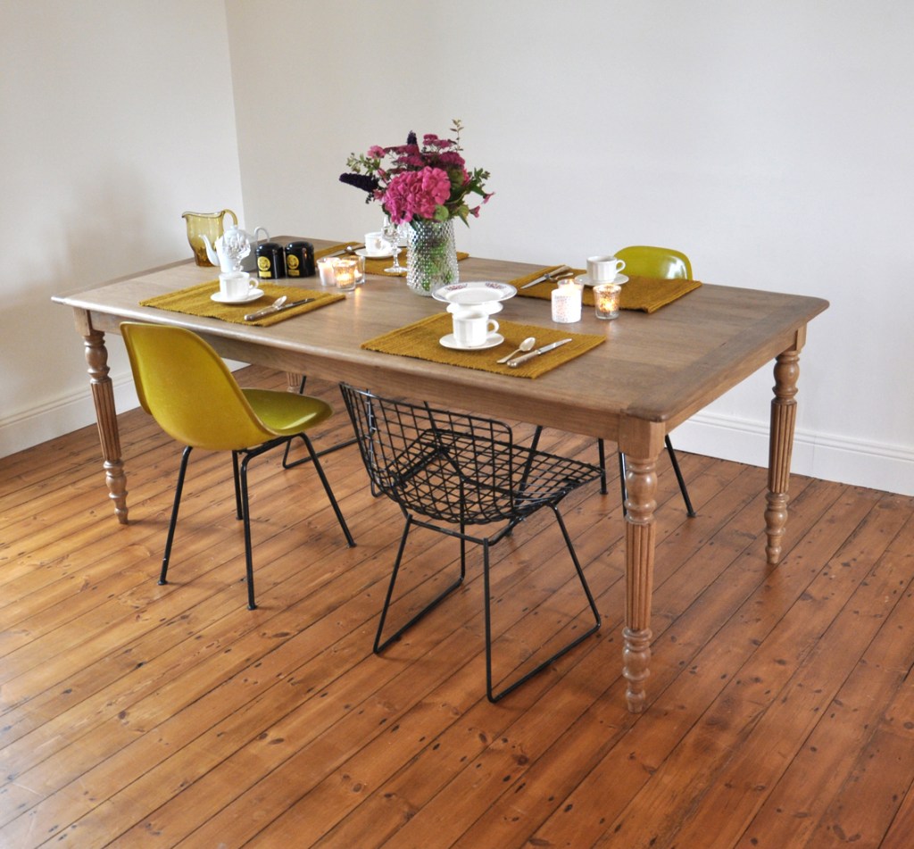 table de ferme en chene 