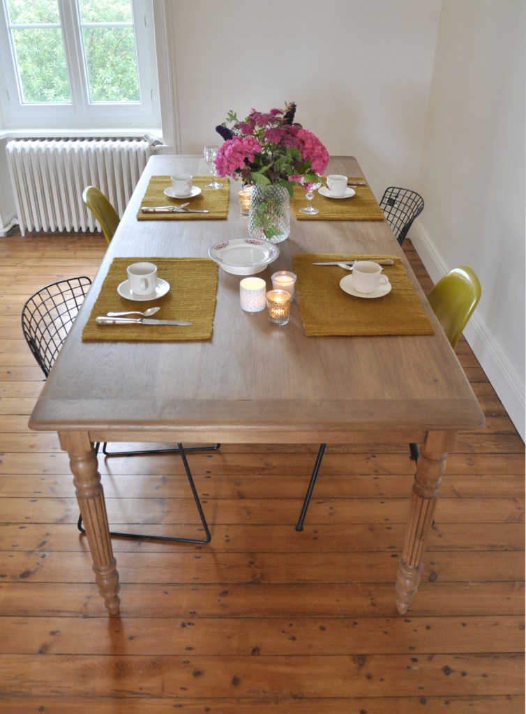 table de ferme en chene 