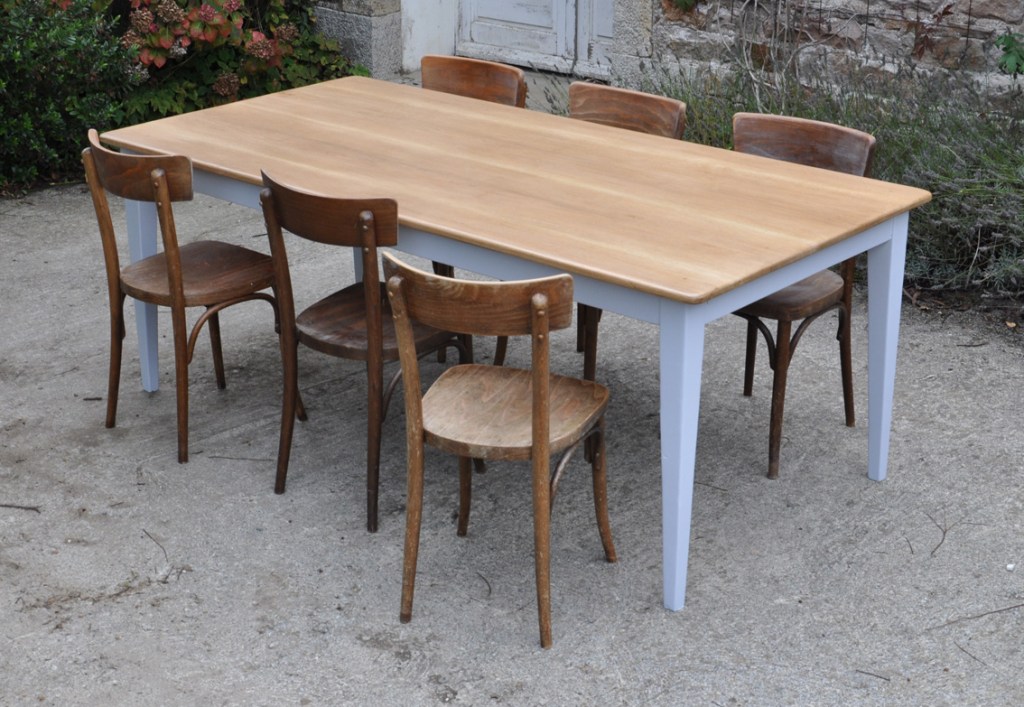 table de ferme 200x100cm en chene