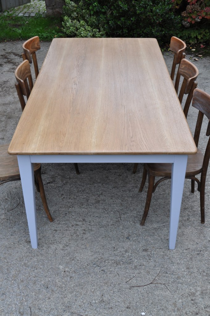 table de ferme 200x100cm en chene