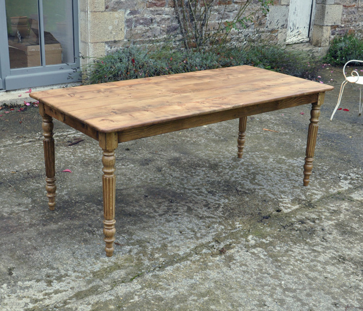 table de ferme orme 180x85