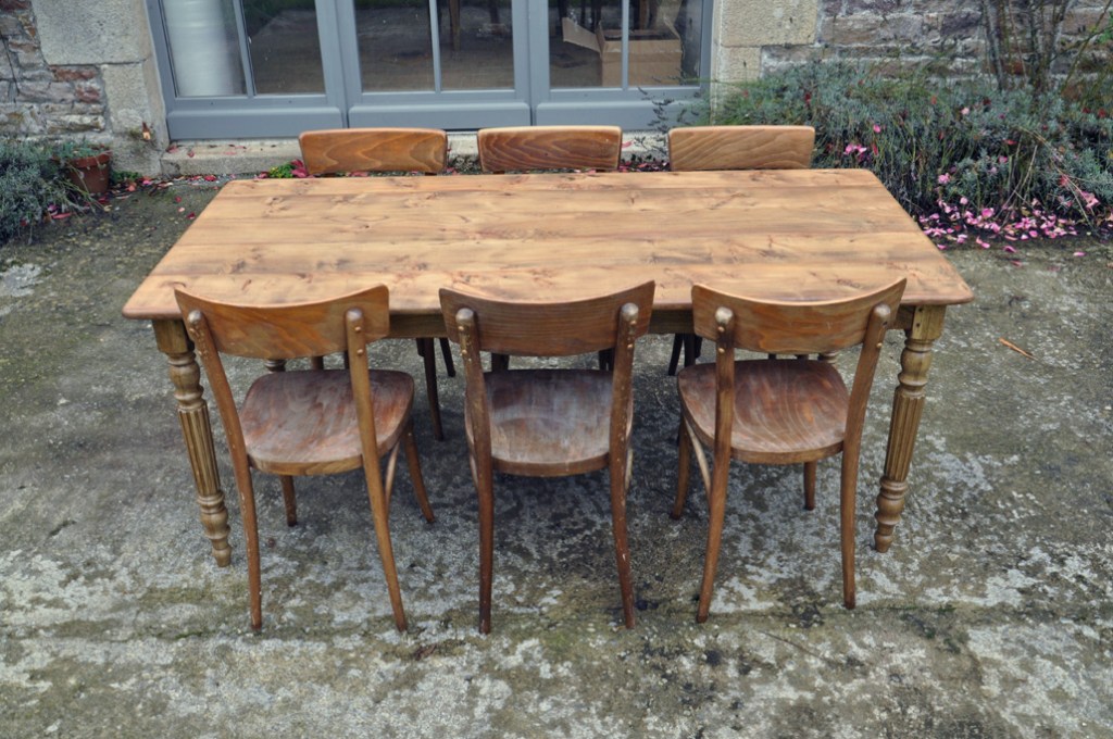table de ferme orme 180x85