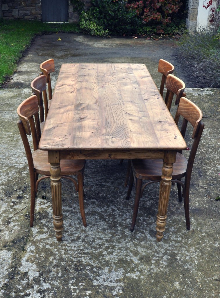 table de ferme orme 180x85