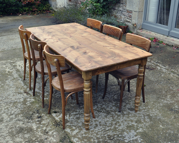 table de ferme orme 180x85